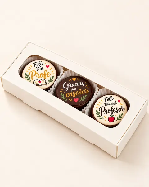 Box Día del Profesor · 3 alfajores