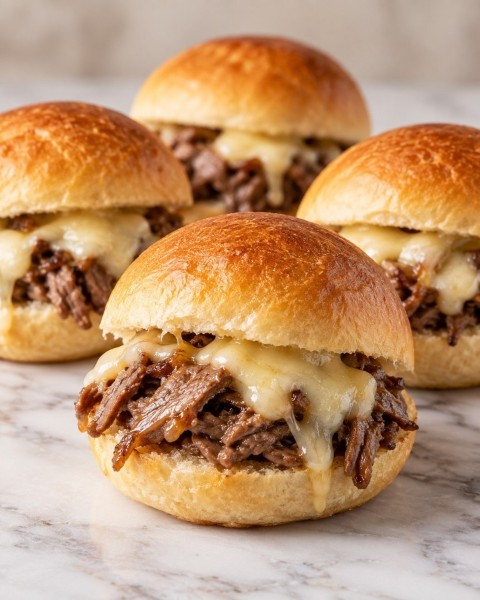 Mini sándwich churrasco + queso